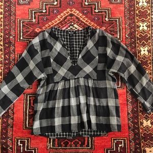 Madewell black and white top